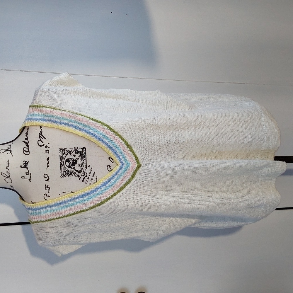 Talbots- Womens Linen blend Sweater Vest Lightweight/Breathable/layering Sz.XL